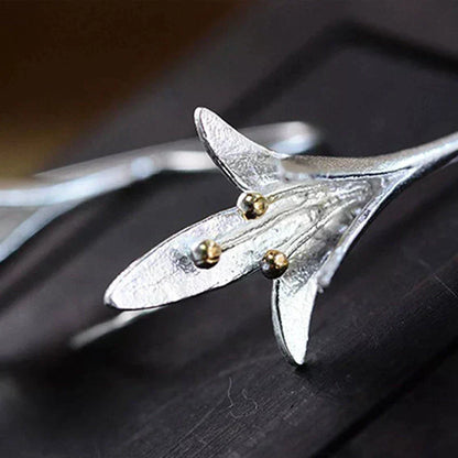 Sterling Silver Floral Earrings