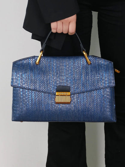 Celeste Python-Patterned Tote Bag