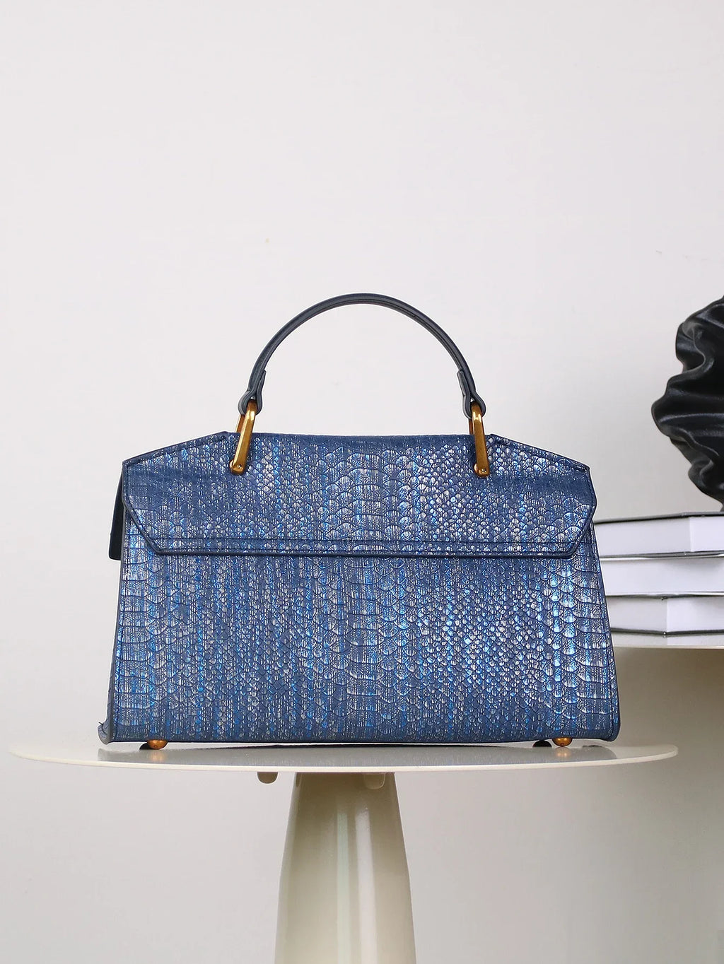 Celeste Python-Patterned Tote Bag
