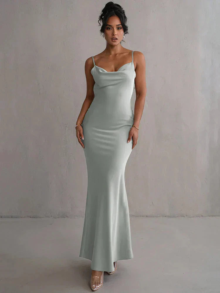 Cassie - Floral Satin Elegance