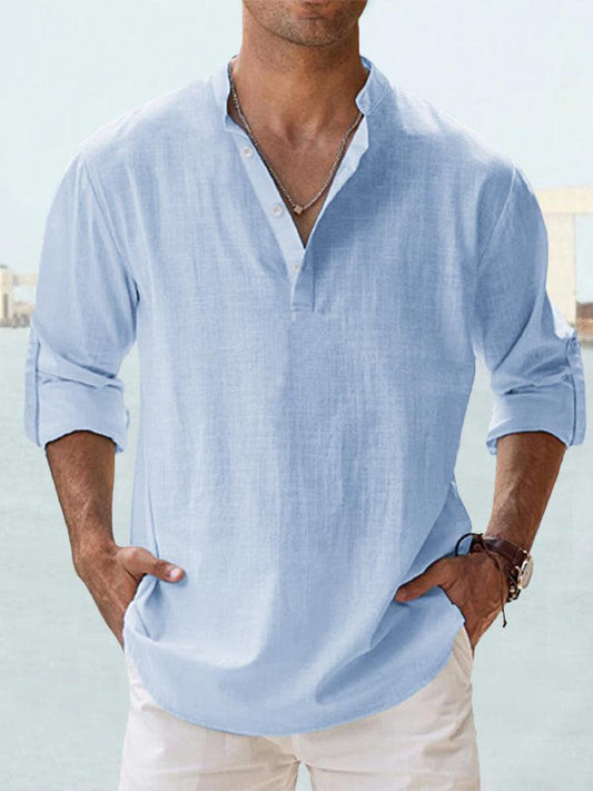 Luca Airy Button-Up Shirt