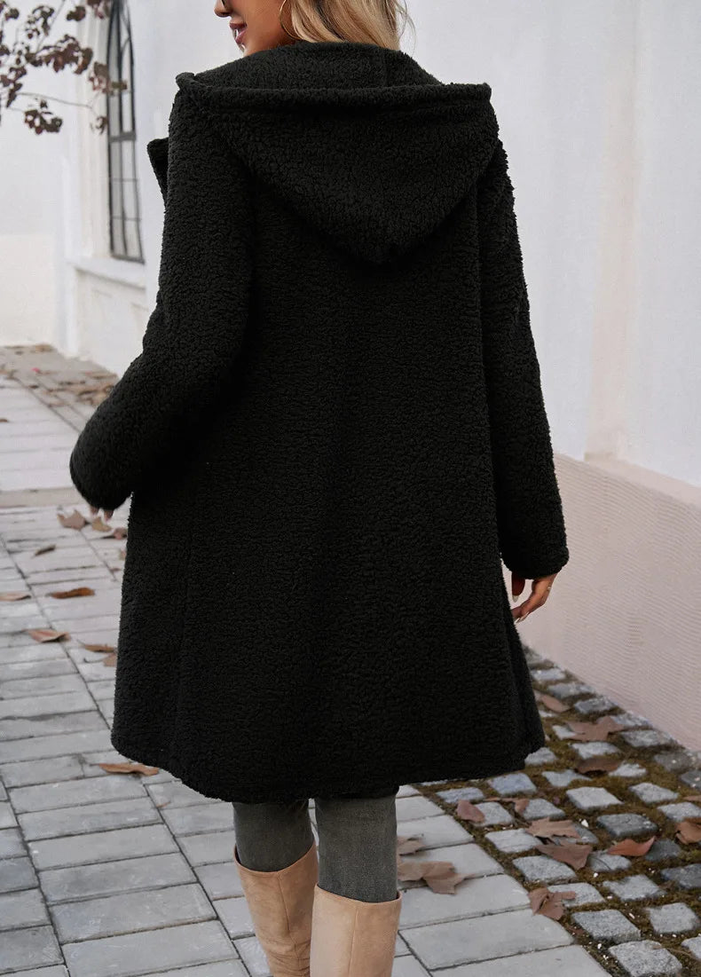 Sofia™ - Cozy Teddy Fleece Hooded Jacket