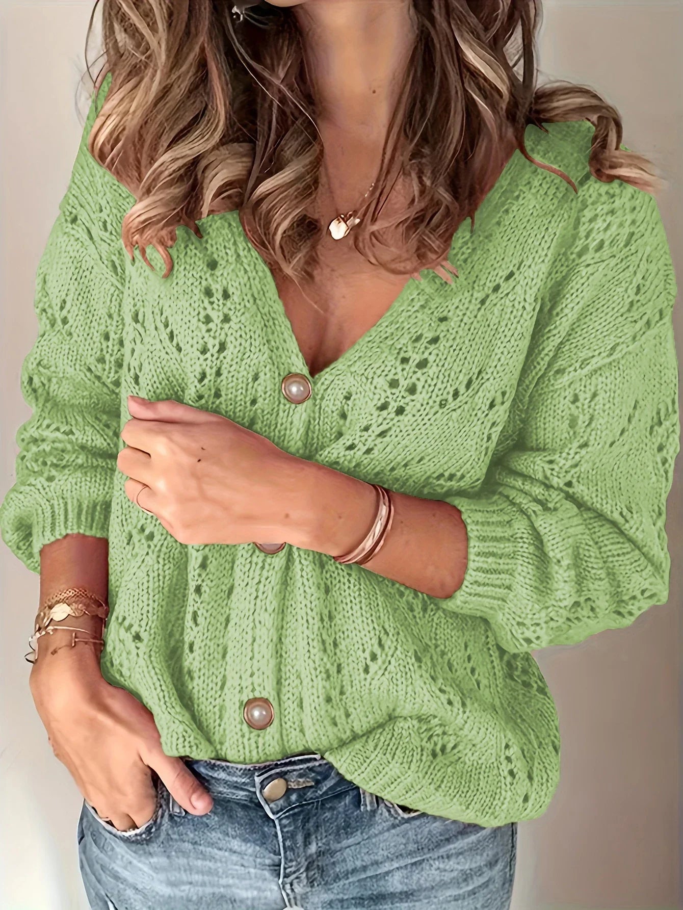 Monette™ Knit Button-Up Cardigan
