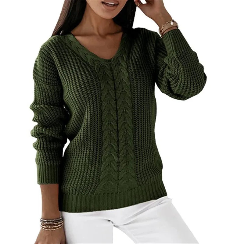 Yassi™ V-Neck Knit Pullover