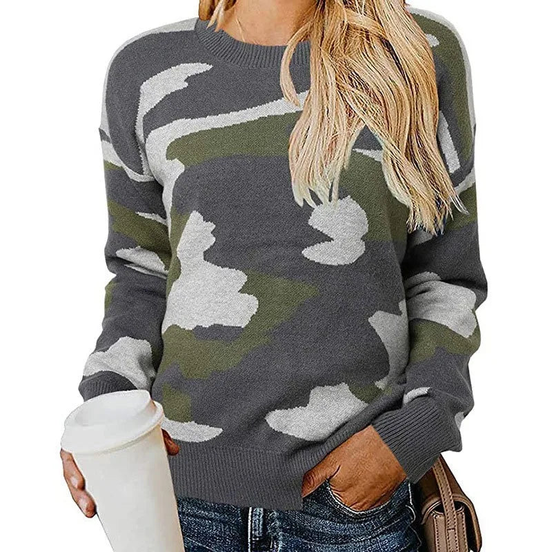 Hailey™ Camo Knitwear in Leopard Print