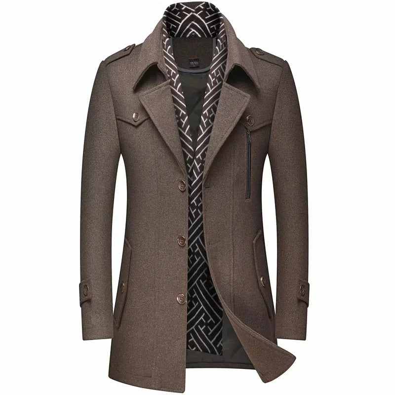 Carter™ | Men's Tailored Overcoat Jacket