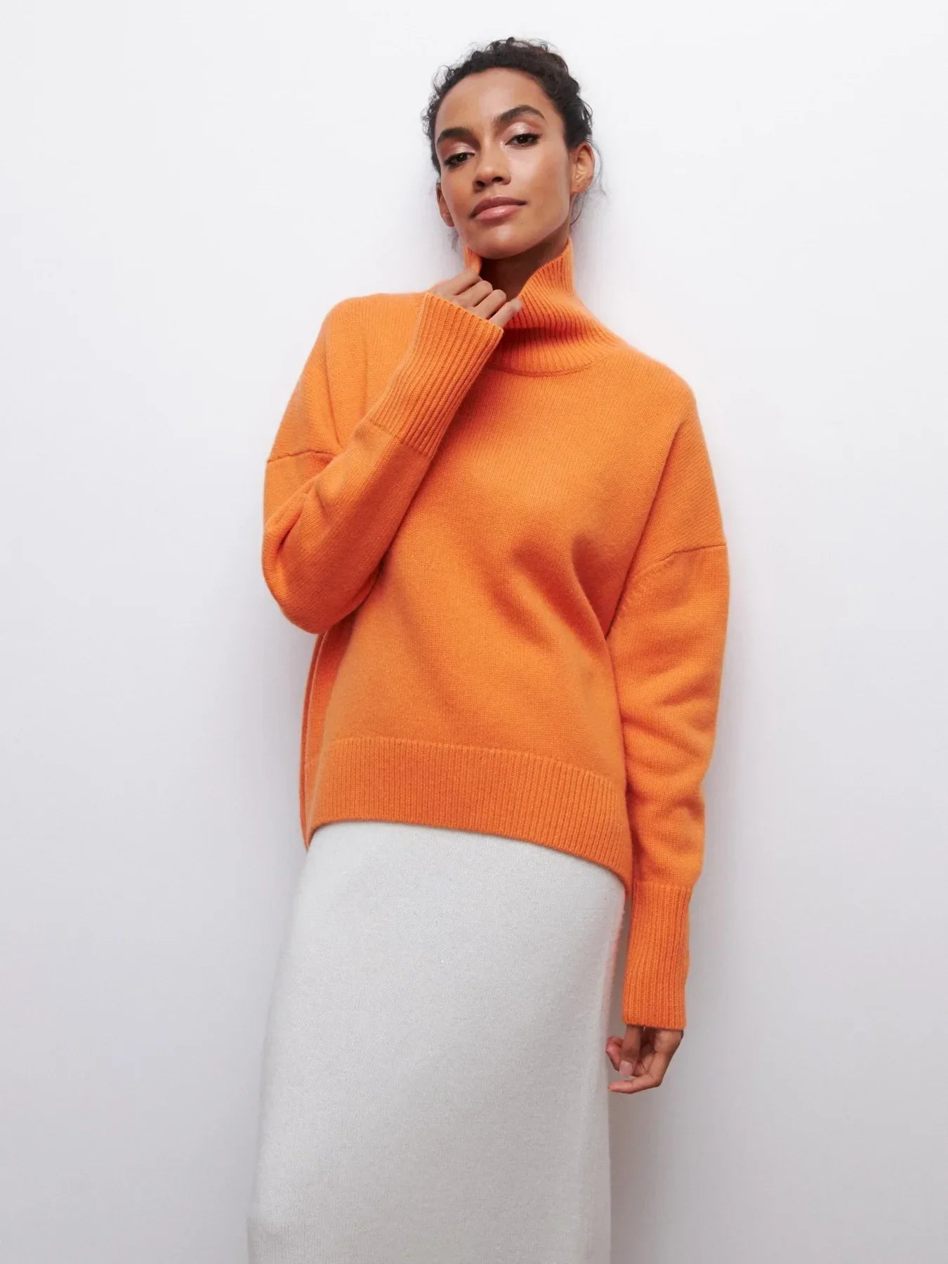 Avery™ - Cozy Turtleneck Knit Sweater