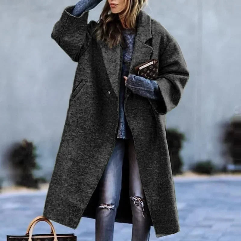 Naomi™ Elegant Wool Wrap Coat