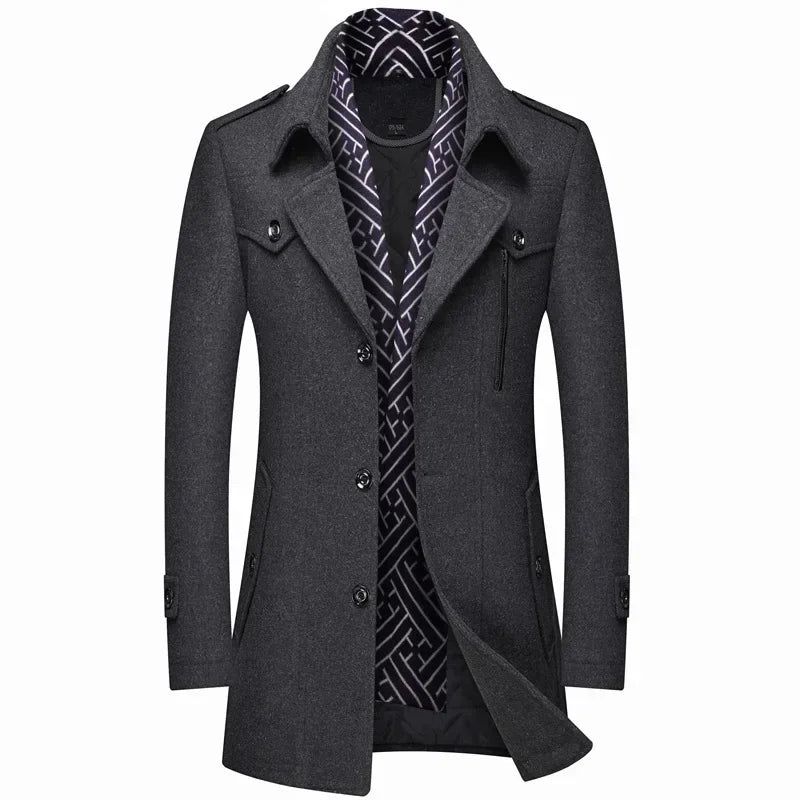 Carter™ | Men's Tailored Overcoat Jacket