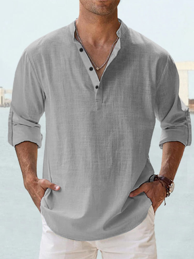 Luca Airy Button-Up Shirt