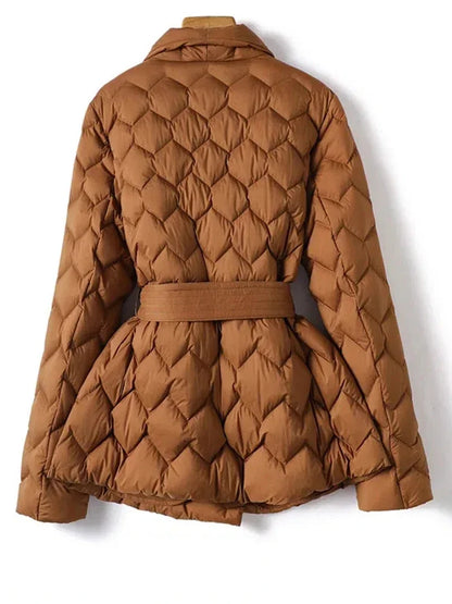 Clara™ - Quilted Belted Wrap Jacket