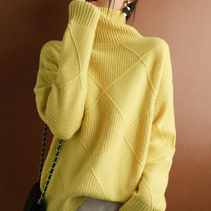 Aria™ - Textured Geometric Knit Pullover
