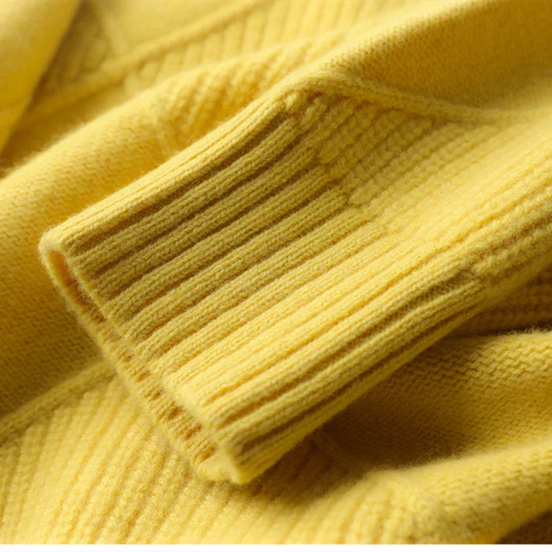 Aria™ - Textured Geometric Knit Pullover