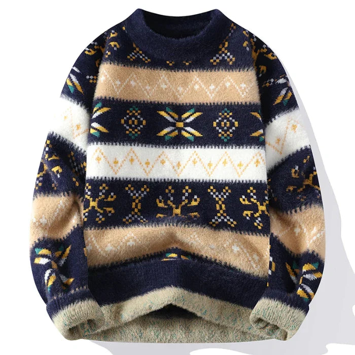 Strath™ Classic Printed Cashmere Sweater