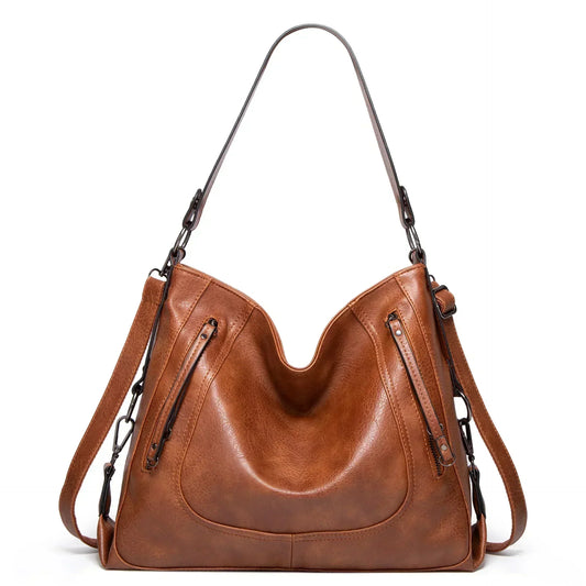 Nora - Classic Leather Everyday Tote