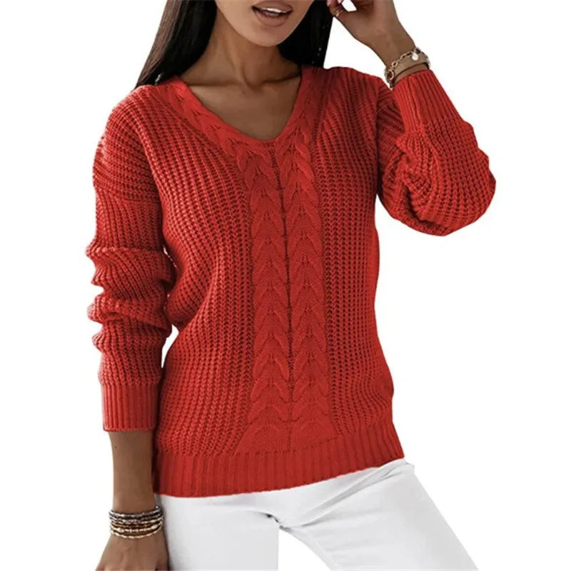 Yassi™ V-Neck Knit Pullover