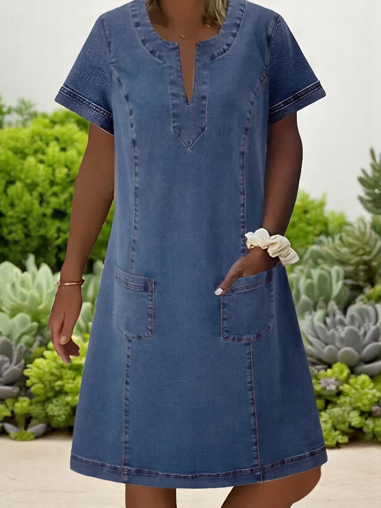 Ginah – Midi Denim Dress