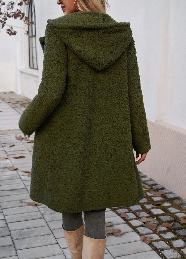Sofia™ - Cozy Teddy Fleece Hooded Jacket