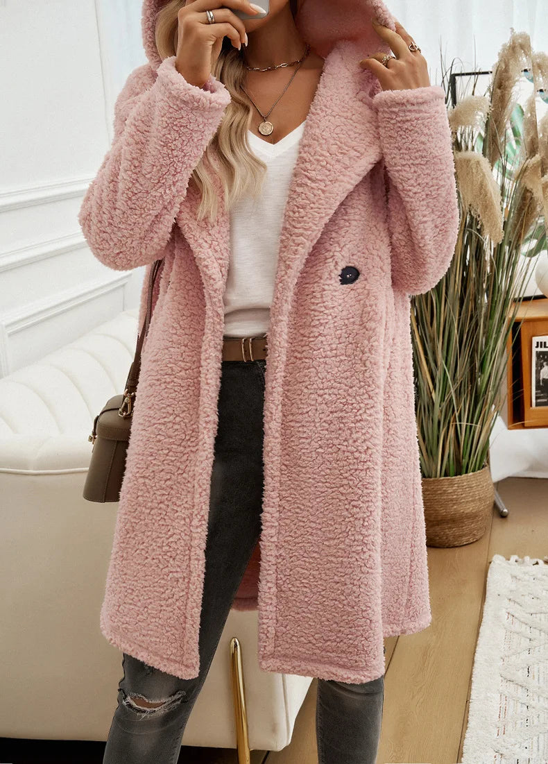 Sofia™ - Cozy Teddy Fleece Hooded Jacket