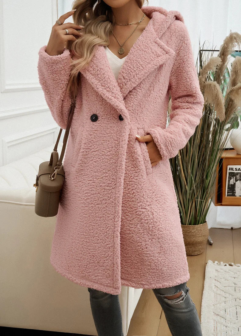Sofia™ - Cozy Teddy Fleece Hooded Jacket