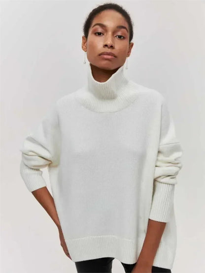 Avery™ - Cozy Turtleneck Knit Sweater