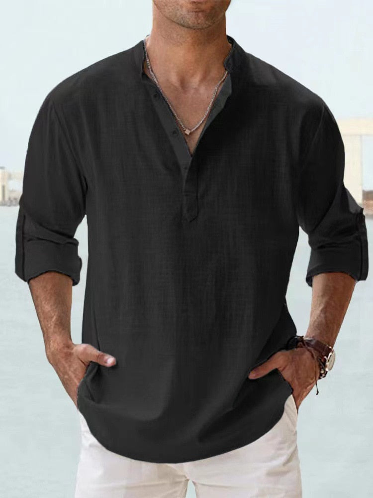 Luca Airy Button-Up Shirt