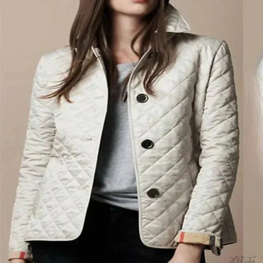 Valentina™ - Timeless Quilted Button-Up Jacket