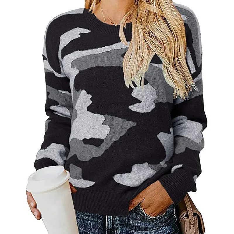 Hailey™ Camo Knitwear in Leopard Print