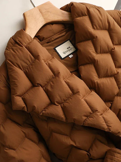 Clara™ - Quilted Belted Wrap Jacket