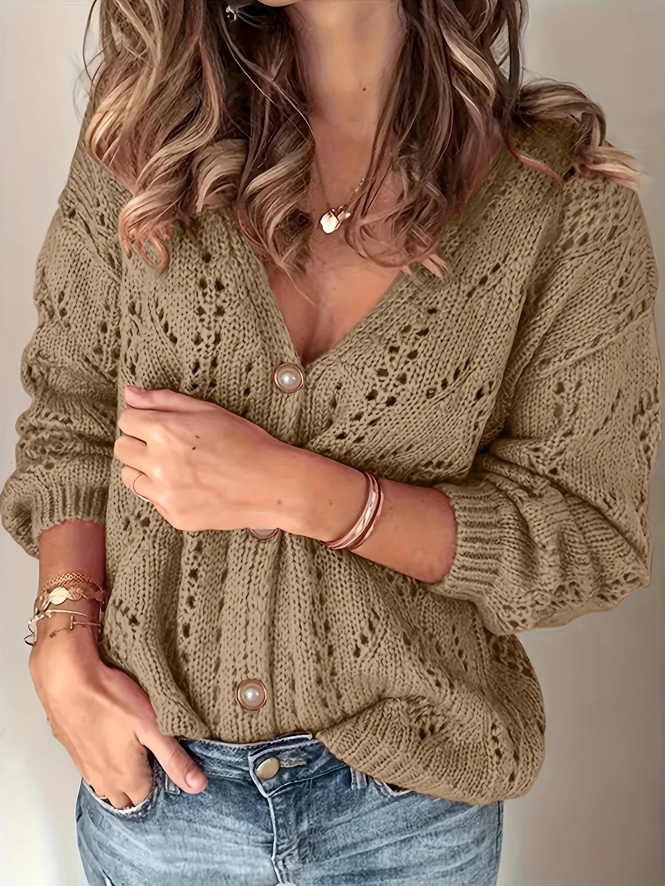 Monette™ Knit Button-Up Cardigan