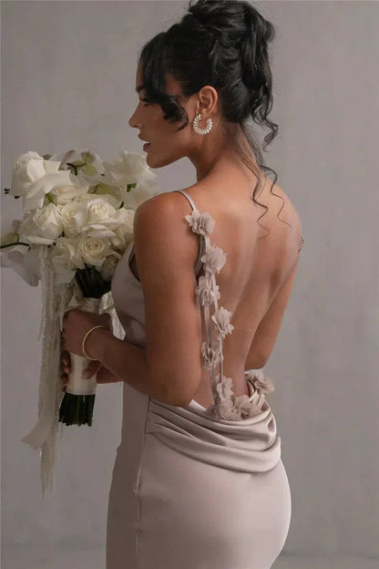 Cassie - Floral Satin Elegance