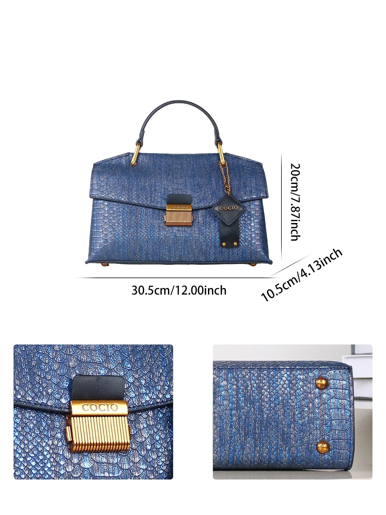 Celeste Python-Patterned Tote Bag