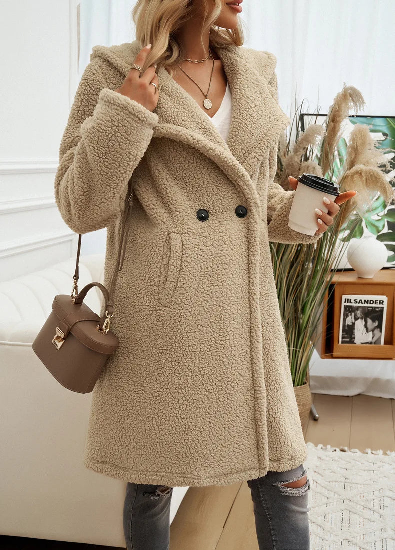 Sofia™ - Cozy Teddy Fleece Hooded Jacket