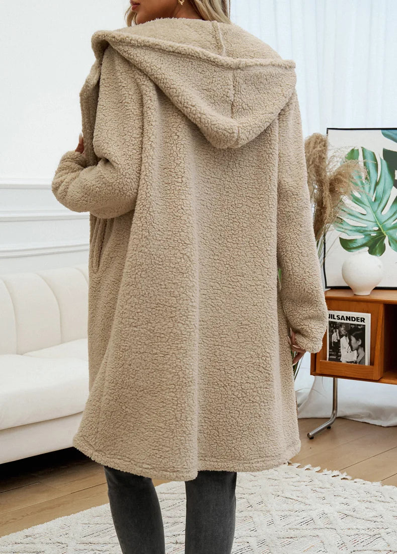 Sofia™ - Cozy Teddy Fleece Hooded Jacket