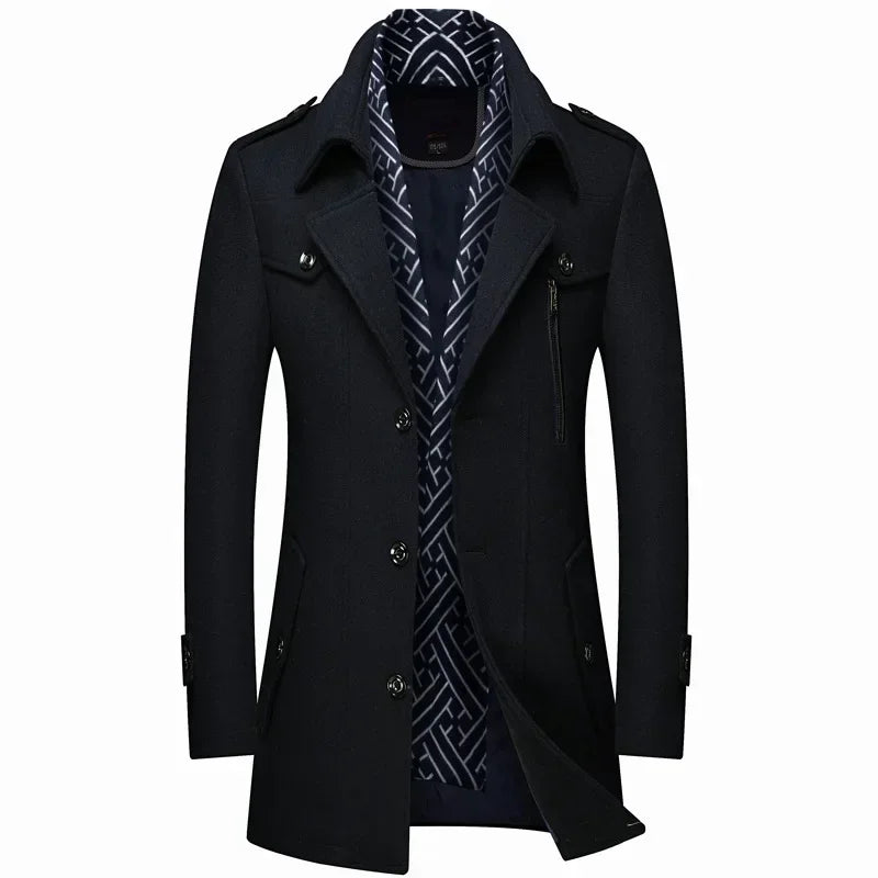Carter™ | Men's Tailored Overcoat Jacket