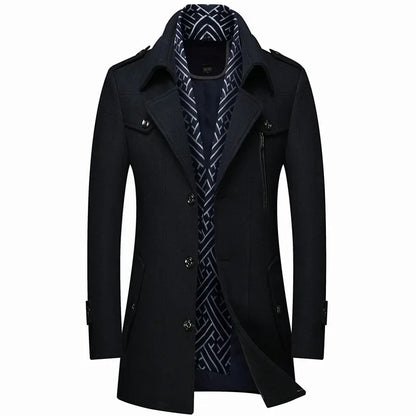 Carter™ | Men's Tailored Overcoat Jacket