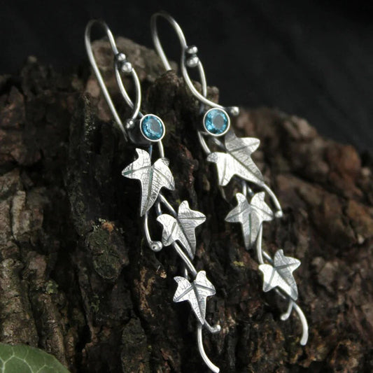 Retro Leaf-Inspired Elf Earrings