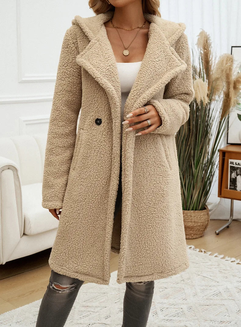 Sofia™ - Cozy Teddy Fleece Hooded Jacket