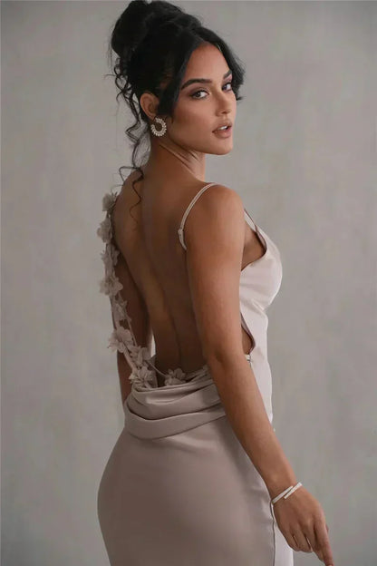 Cassie - Floral Satin Elegance