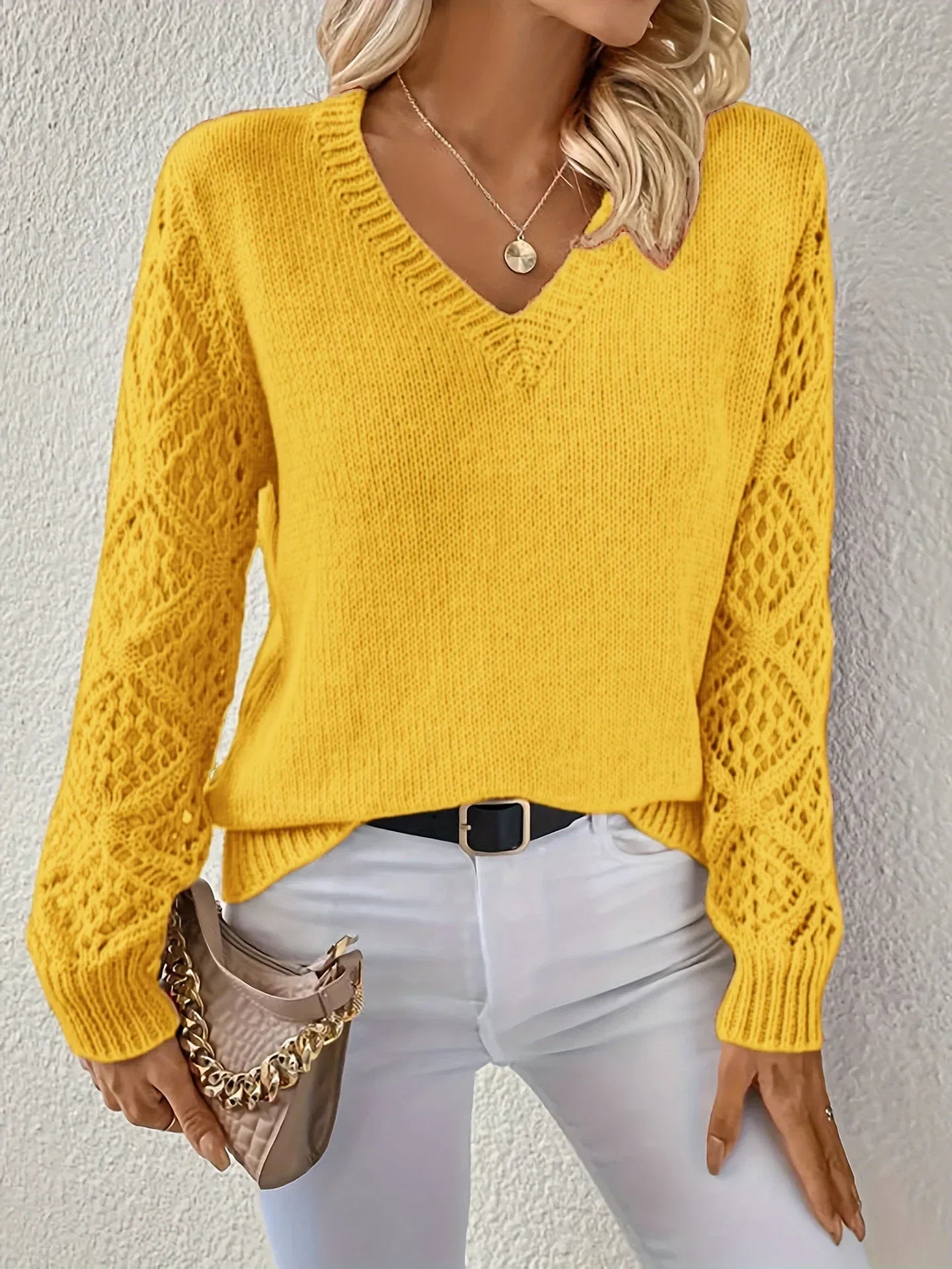 Tate™ V-Neck Knit Pullover
