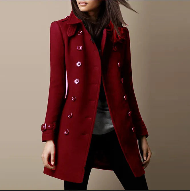 Mia™ - Timeless Buttoned Overcoat