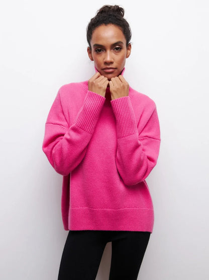 Avery™ - Cozy Turtleneck Knit Sweater