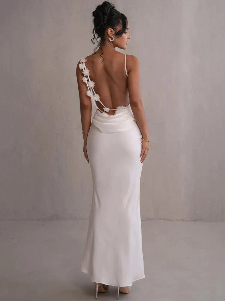 Cassie - Floral Satin Elegance