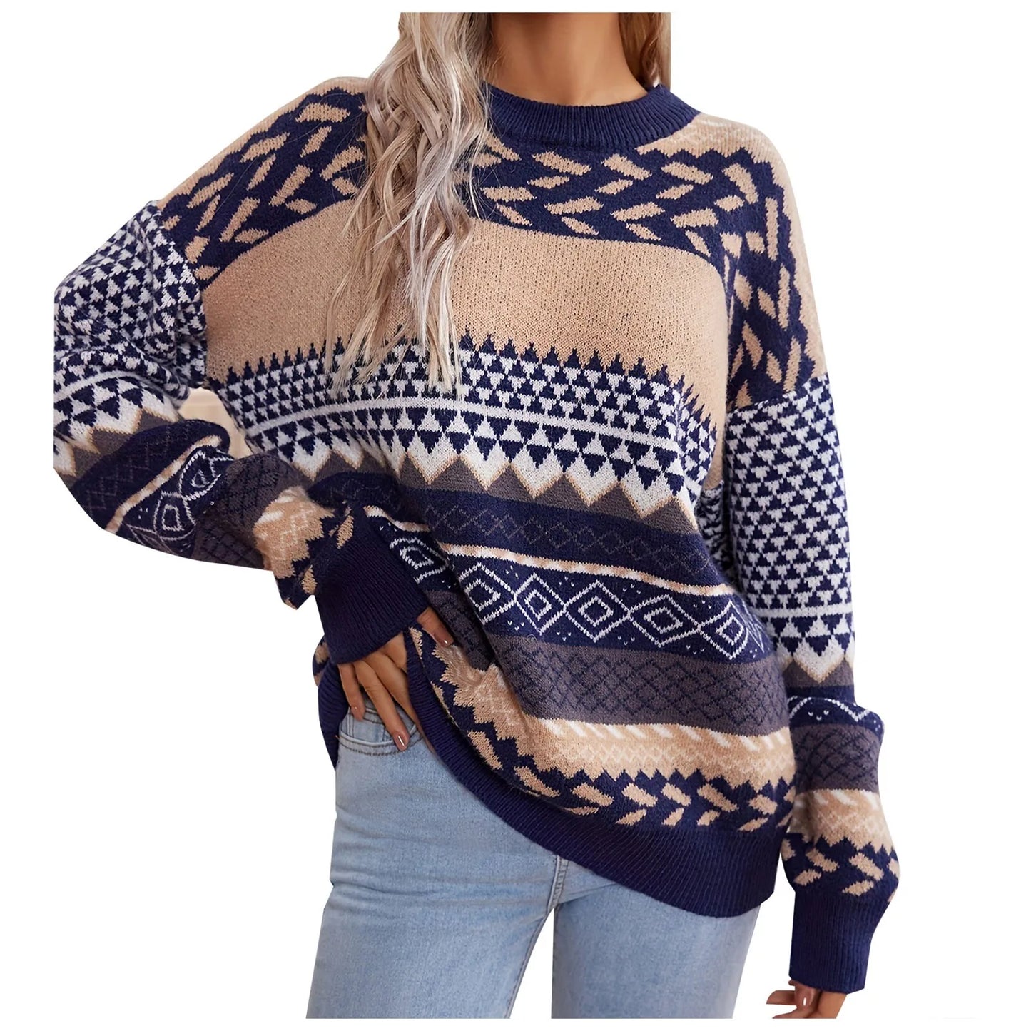Atasha™ Vintage Knit Sweater