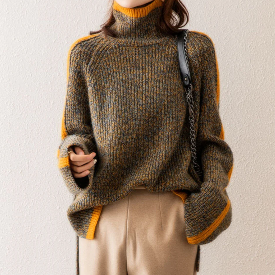 Sophie™ - Elegant Striped Knit Sweater