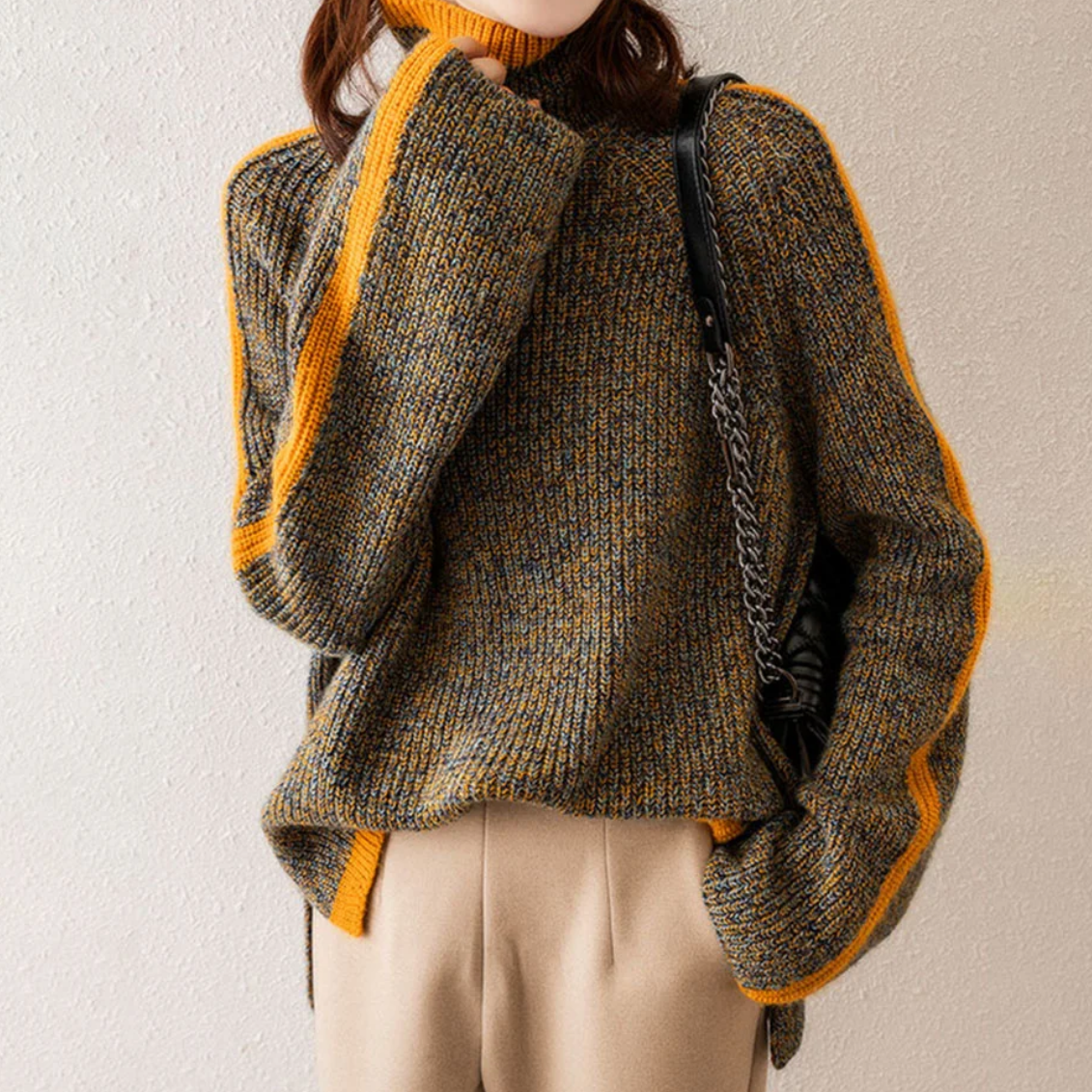 Sophie™ - Elegant Striped Knit Sweater