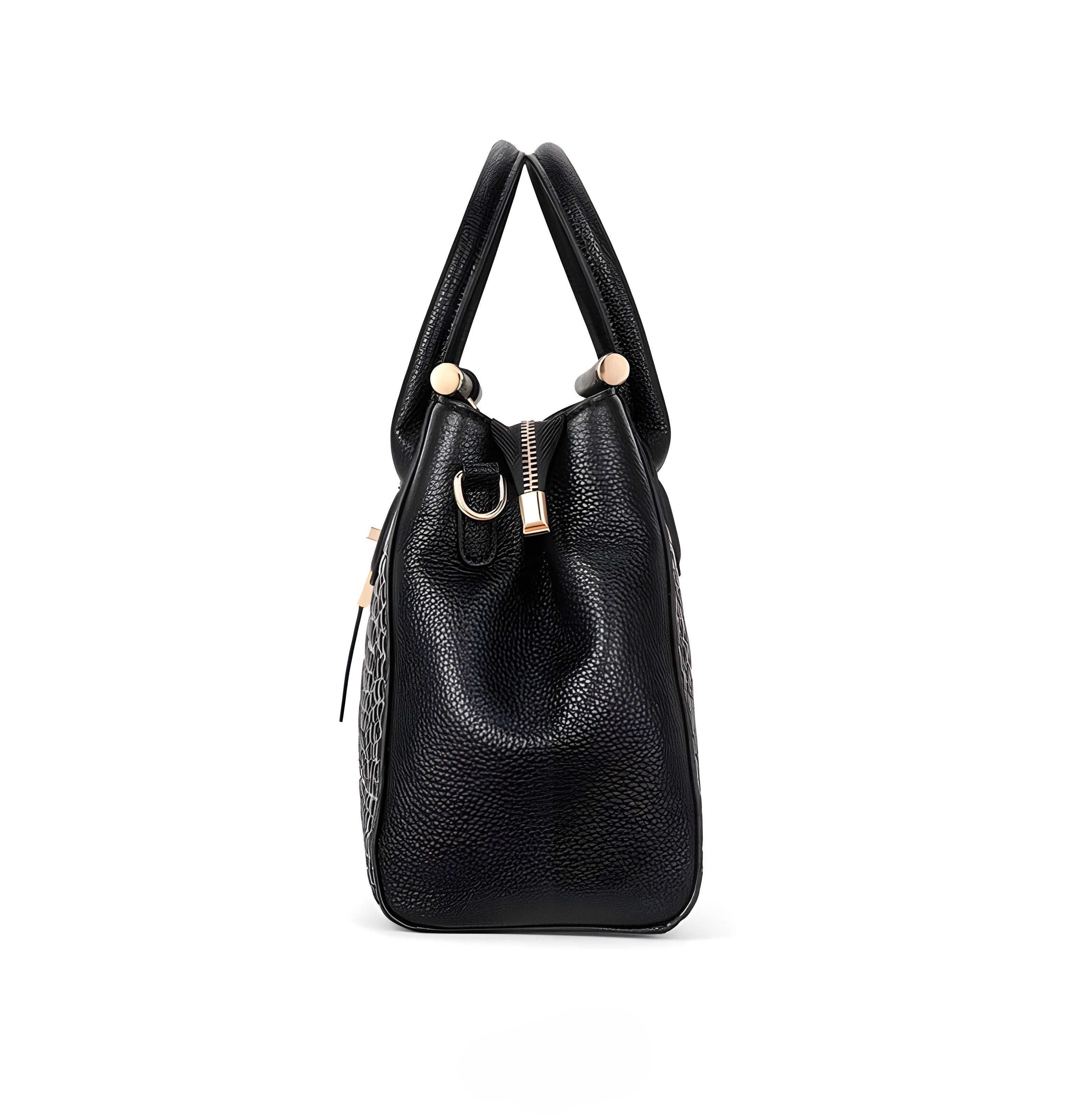Elysian Crocodile-Pattern Handbag