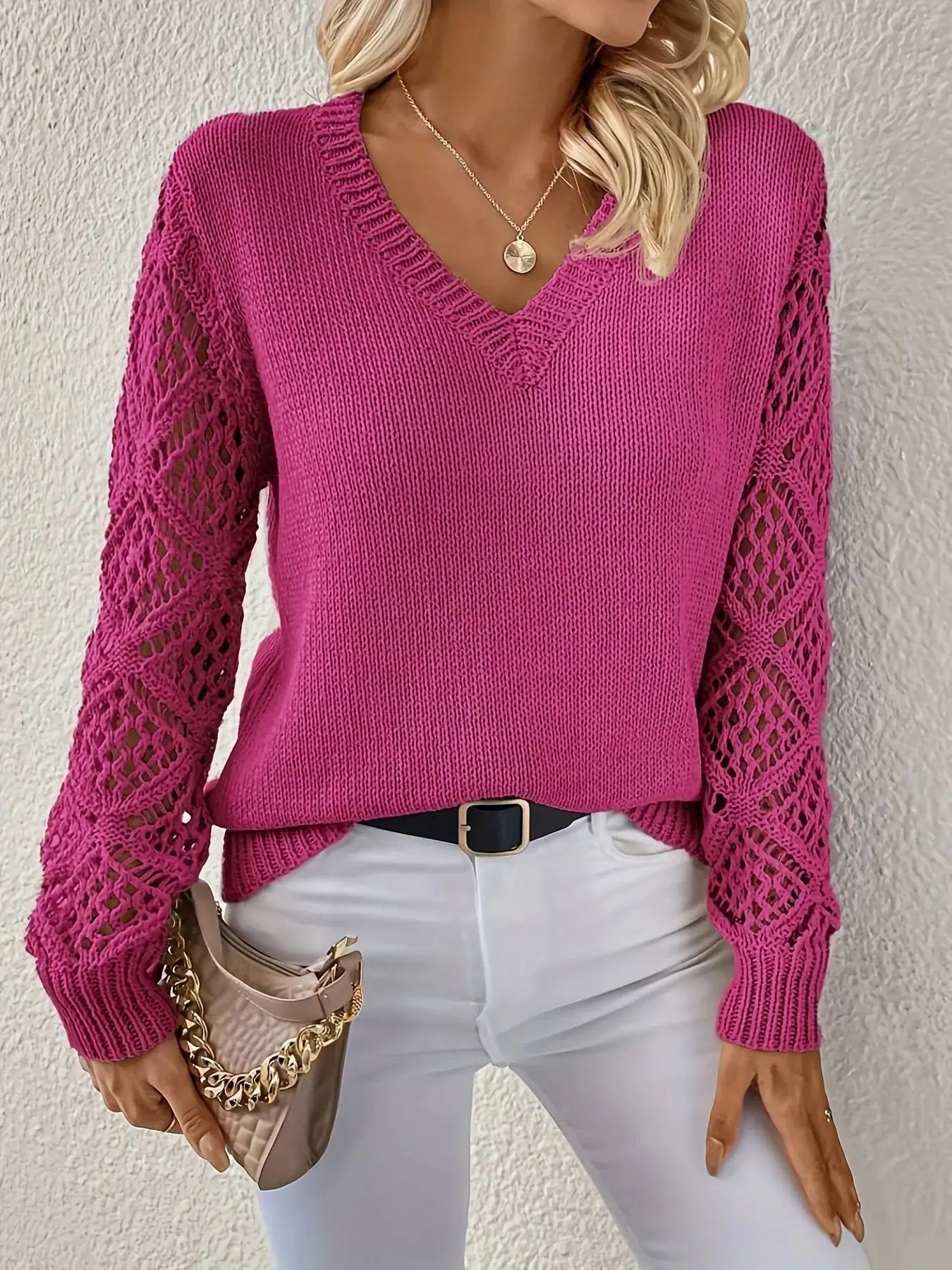 Tate™ V-Neck Knit Pullover