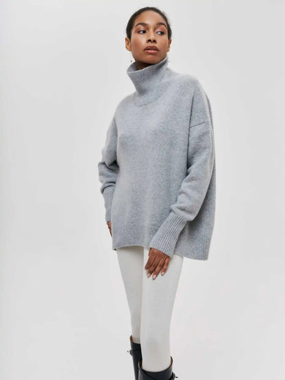 Avery™ - Cozy Turtleneck Knit Sweater