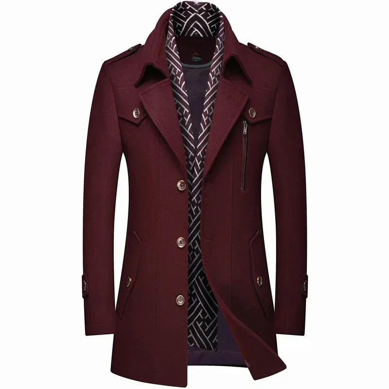 Carter™ | Men's Tailored Overcoat Jacket